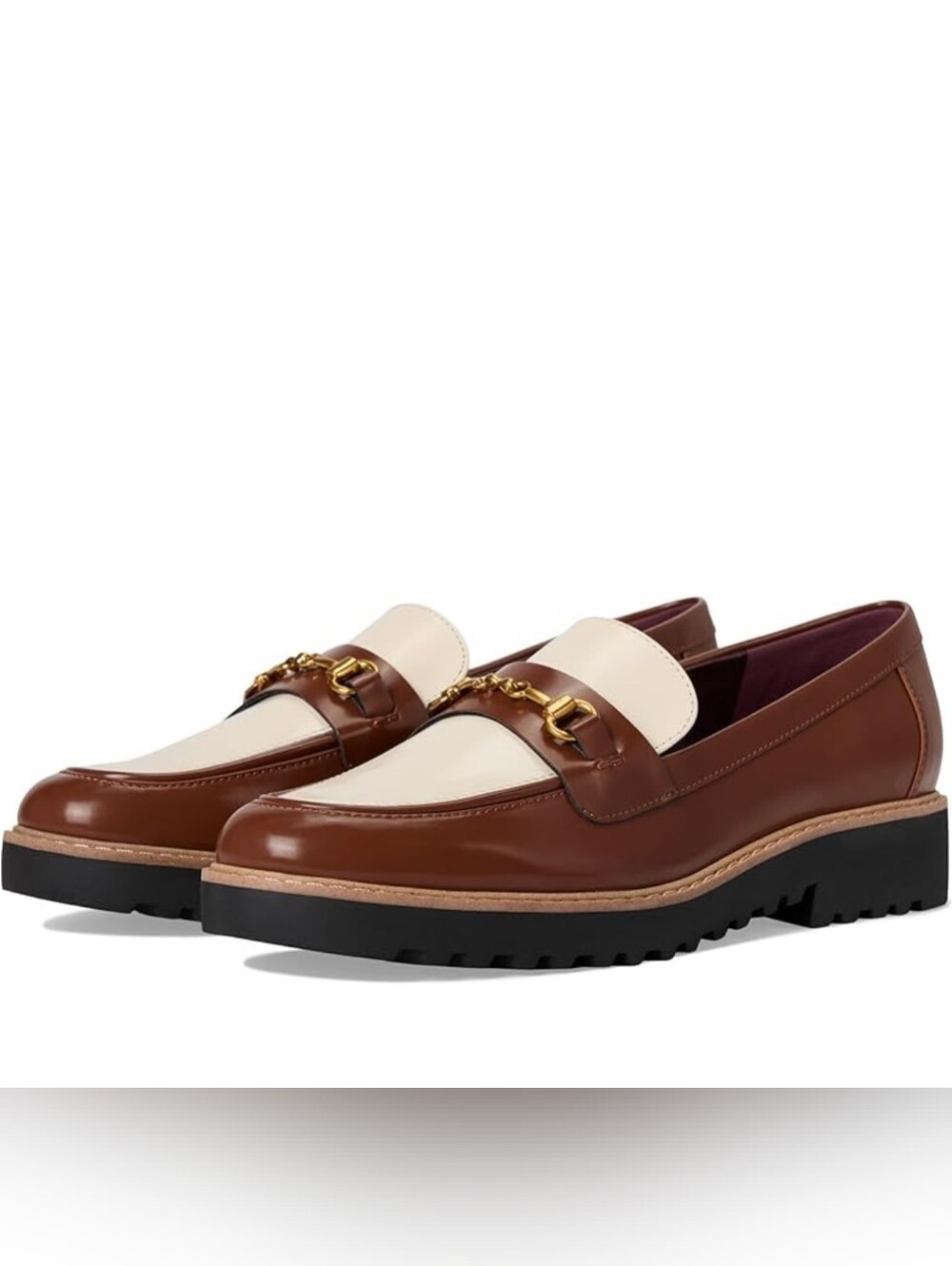 Franco Sarto Flats Women's Colette Almond Toe Lug Sole Loafers Size 8. NWOT